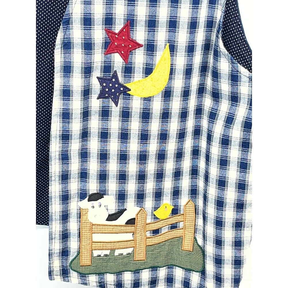 Vintage Foxwood Fashions Women's Cotton Farm Scene Amish Cottage Core Vest XL - Picture 5 of 9